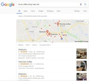 Google Local Coffee Shop Near Me