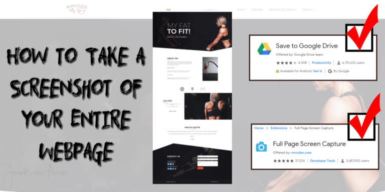 How To Take A Screenshot Of Your Entire Webpage