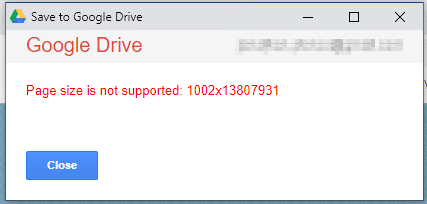 Save To Google Drive World Longest Webpage Results Failed